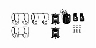 HJS 82 12 2226 Mounting Kit, exhaust system